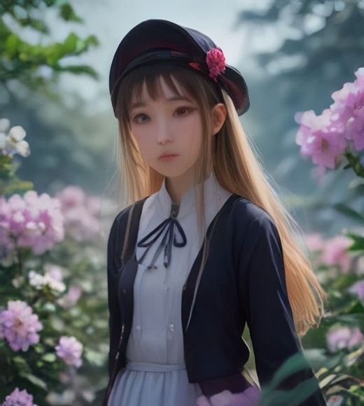 校花奴隶主视觉场景：阳光照耀的校园走廊，穿着制服的少女回眸，玫红色调充满青春气息与戏剧张力